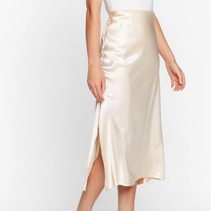 Satin Midi Skirt